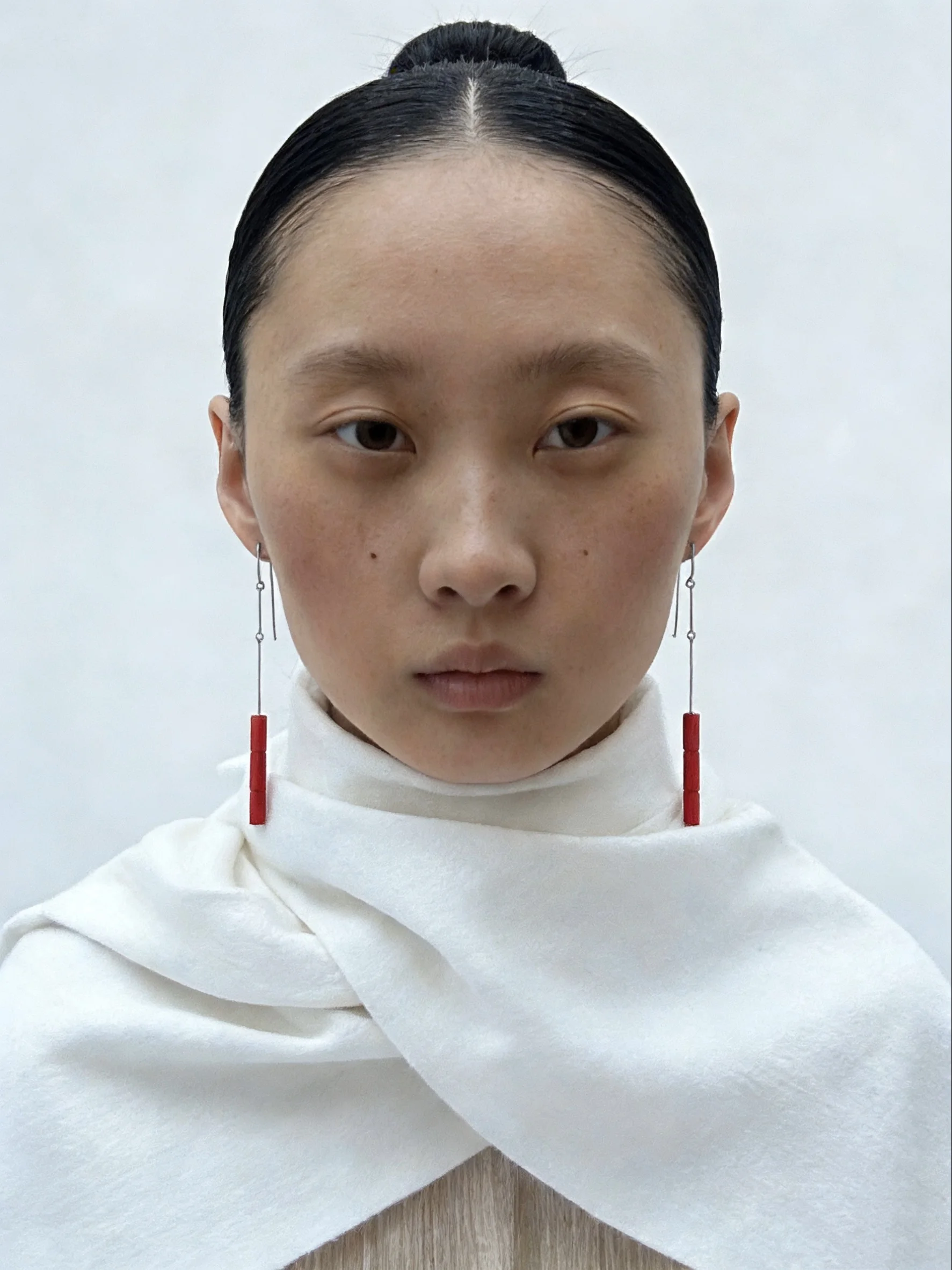 

Handmade 925 Sterling Silver Drop Earrings, Thai Craftsmanship Unique Red Tassel Dangle Earrings Jewelry for Women