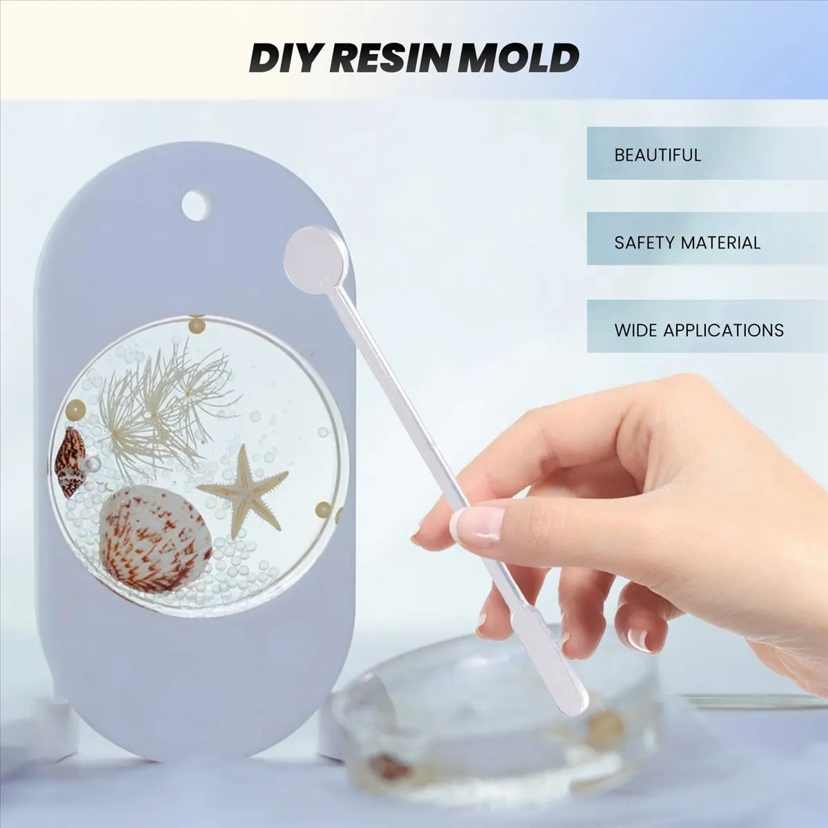 ABQR 148 Pezzi Kit per Creazione di Gioielli in Resina, Stampo per Colata in Silicone per Principianti con Stampi, Kit in Resina e Set di Strumenti