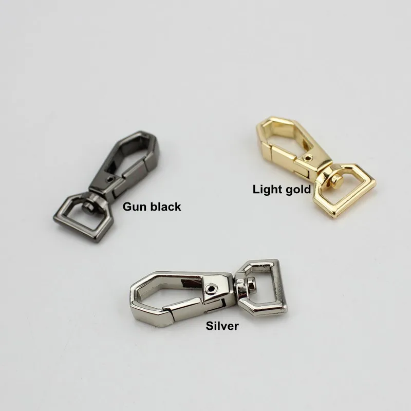 100pcs 10mm 13mm 4 colors  trigger small snap hook bronze metal trigger snap hook swivel clasp hooks Hardware Accessories