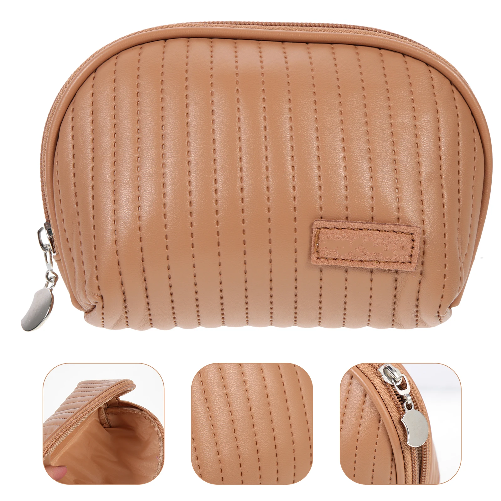 

Mini Bag PU Travel Makeup Portable Toiletries Holder For Lipstick Toothbrush Facial Cleanser Napkin Long