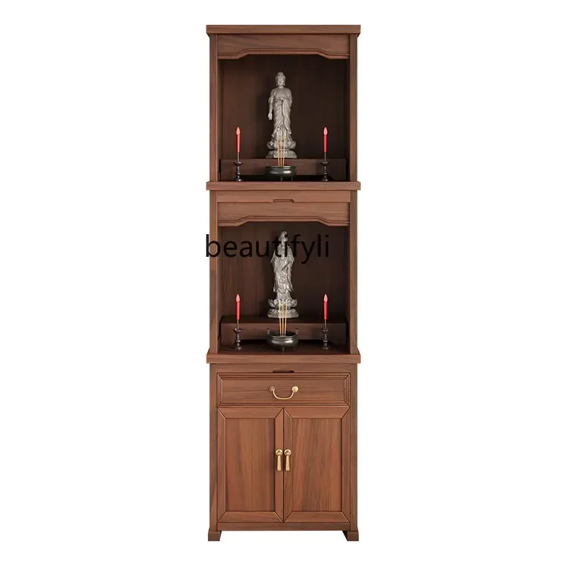 

zqElm Buddha Shrine Clothes Closet Altar Cabinet Buddha Shrine Buddha Cabinet God of Wealth Cabinet Altar Solid Wood