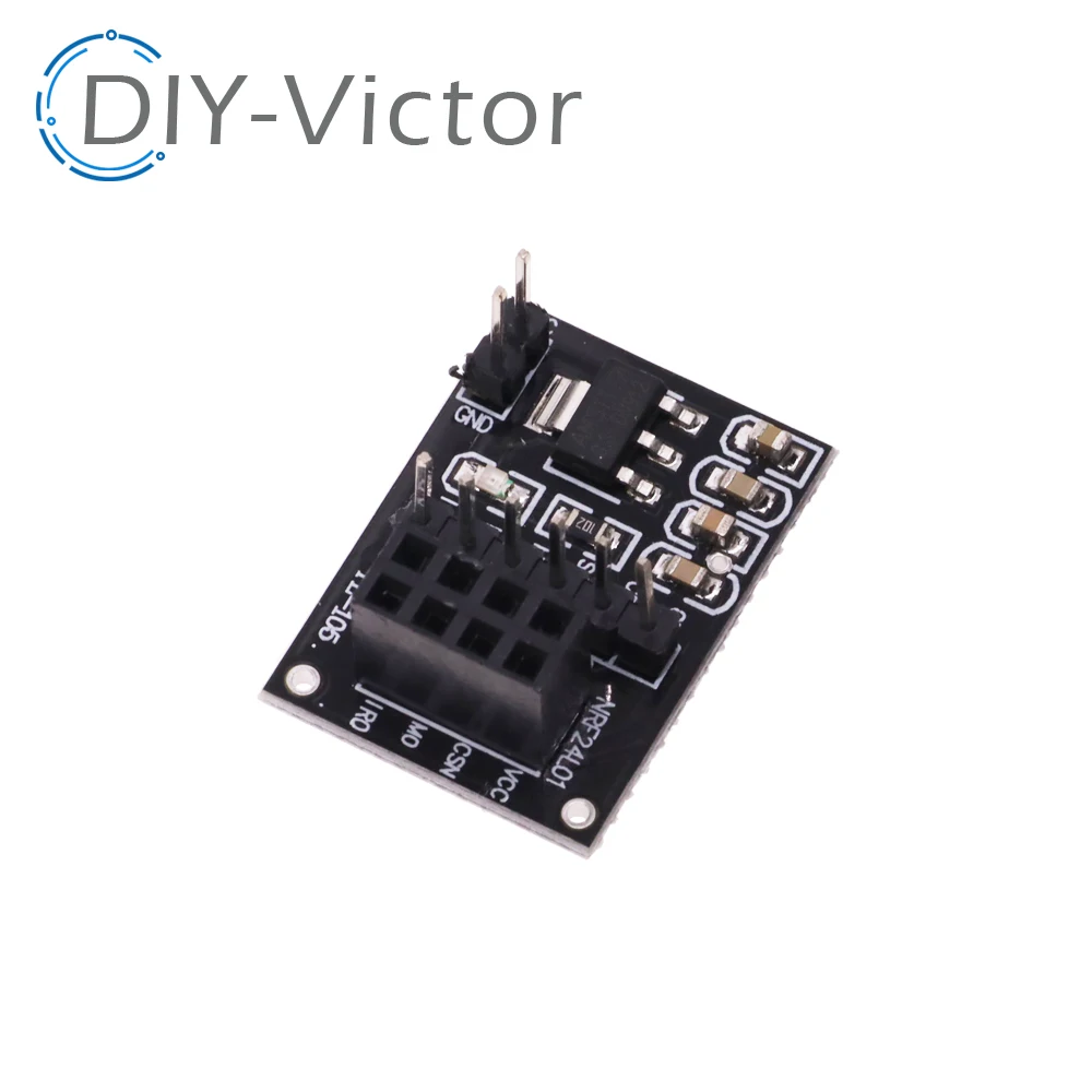 New NRF24L01 3.3V Wireless adapter module New Socket Adapter plate Board for 8Pin For arduino Robot Car 24L01 Wireless Module