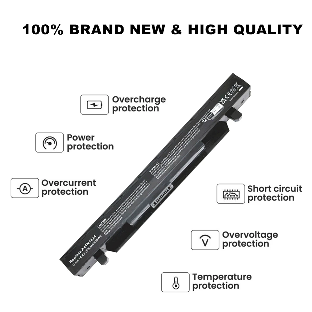 A41N1424 Laptop Battery For ASUS ZX50 ZX50J ZX50JX ZX50V ZX50VW GL552  GL552J GL552JX GL552JW  GL552VL GL552VXM GL552VX  GL552V