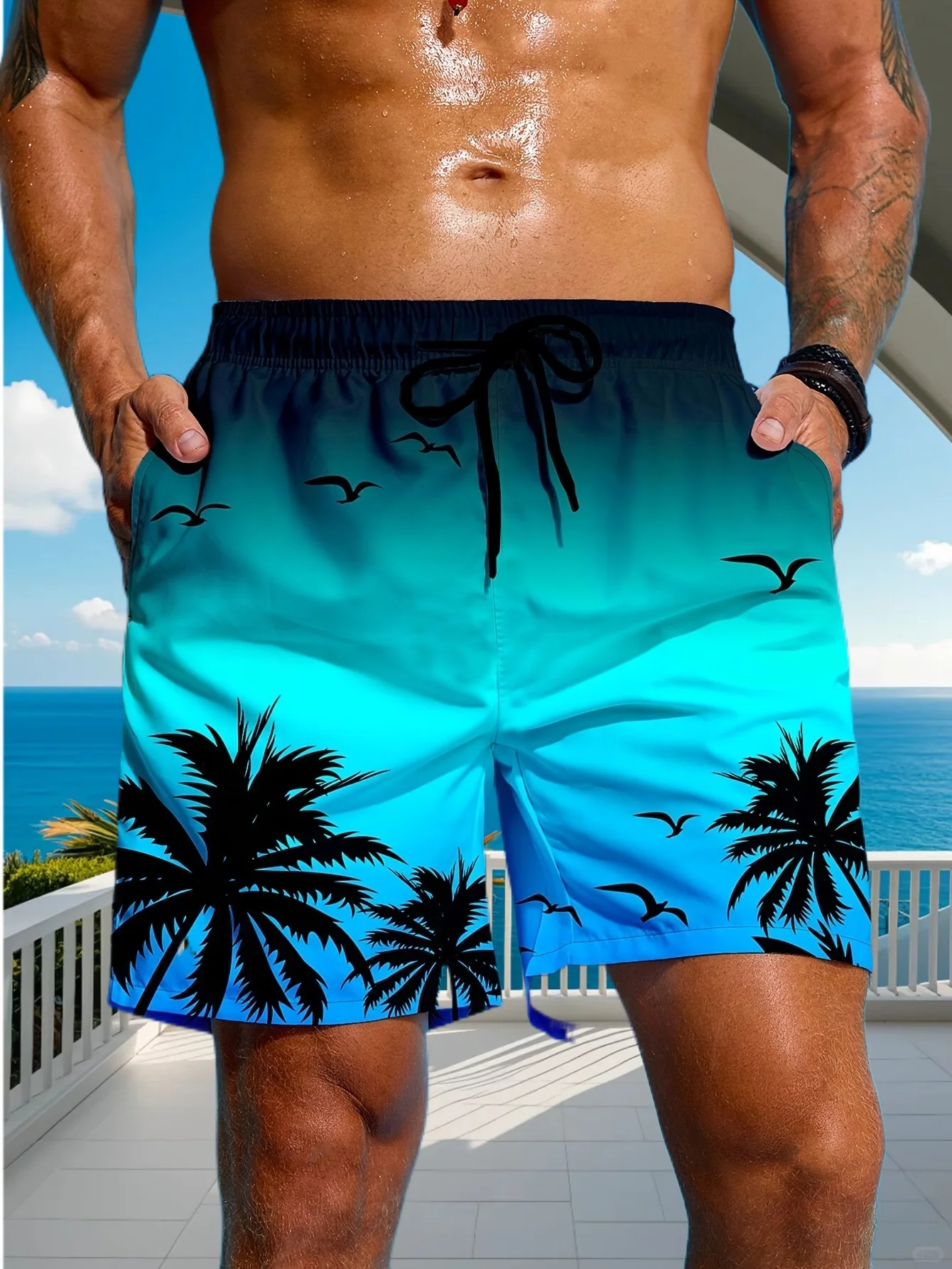 خمر النبات ثلاثية الأبعاد المطبوعة مجلس السراويل رجل النخيل الجرافيك سراويل قصيرة الصيف هاواي تنفس السباحة جذوع الاطفال فضفاض الجليد السراويل