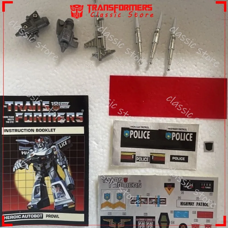 ในสต็อกคลาสสิก Transformers ของเล่น G1 Reissue KO Edition Prowl Cybertron Autobots Action Figures ของขวัญสะสม