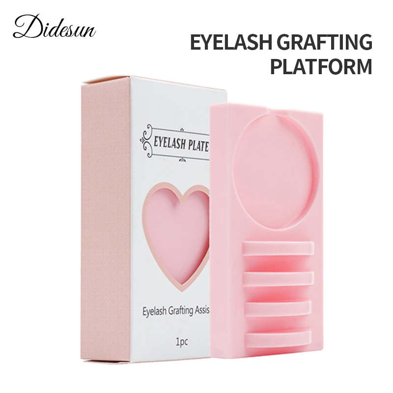 Didesun-Support d'extension de cils réutilisable et porte-colle, plate-forme d'assistance en plastique pour greffe de cils, outils de maquillage