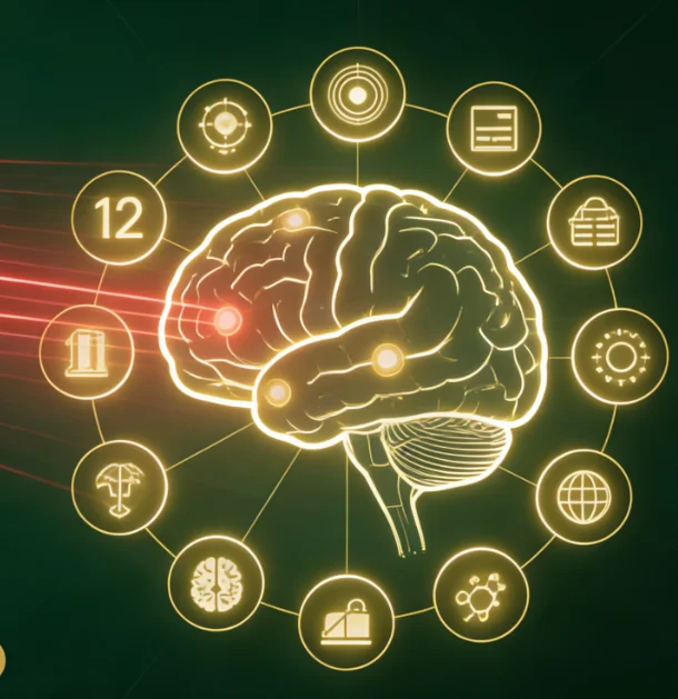 12-Zone Targeted Red Light Therapy Helmet | Harvard Clinical Research for Cognitive, Sleep & Motor Function Support