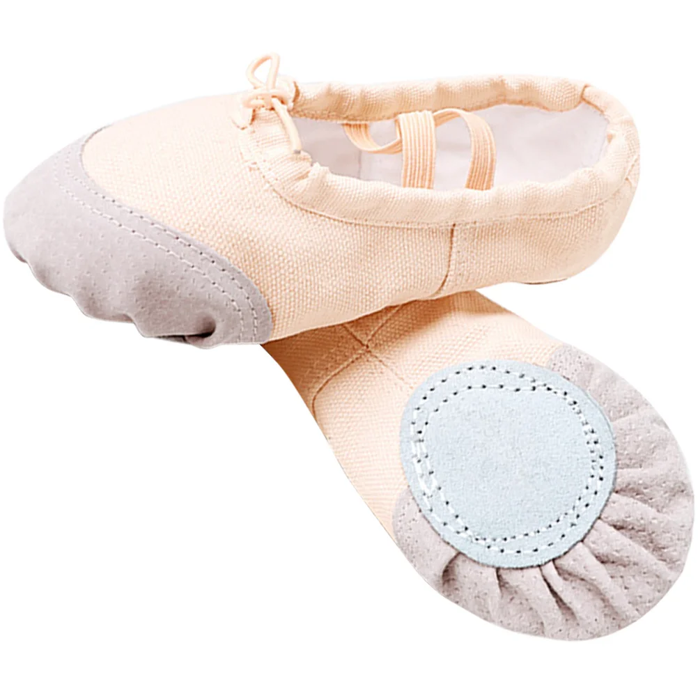 

1Pair Soft Sole Ballet Shoes Elastic Adjustable Straps Girls Dance Practice Shoes Kids Yoga Durable Comfortable
