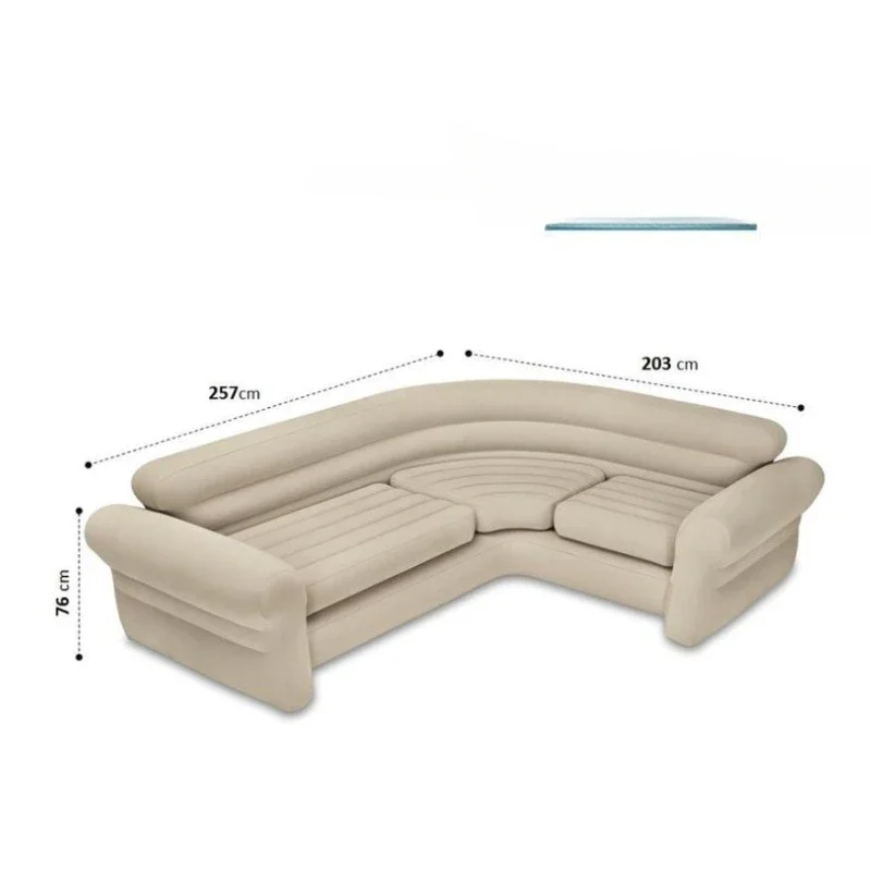 Indoor Home Portable  Air Sofa Furniture Inflatable Corner Sofa With 2 In 1 Valve Inflatable furniture