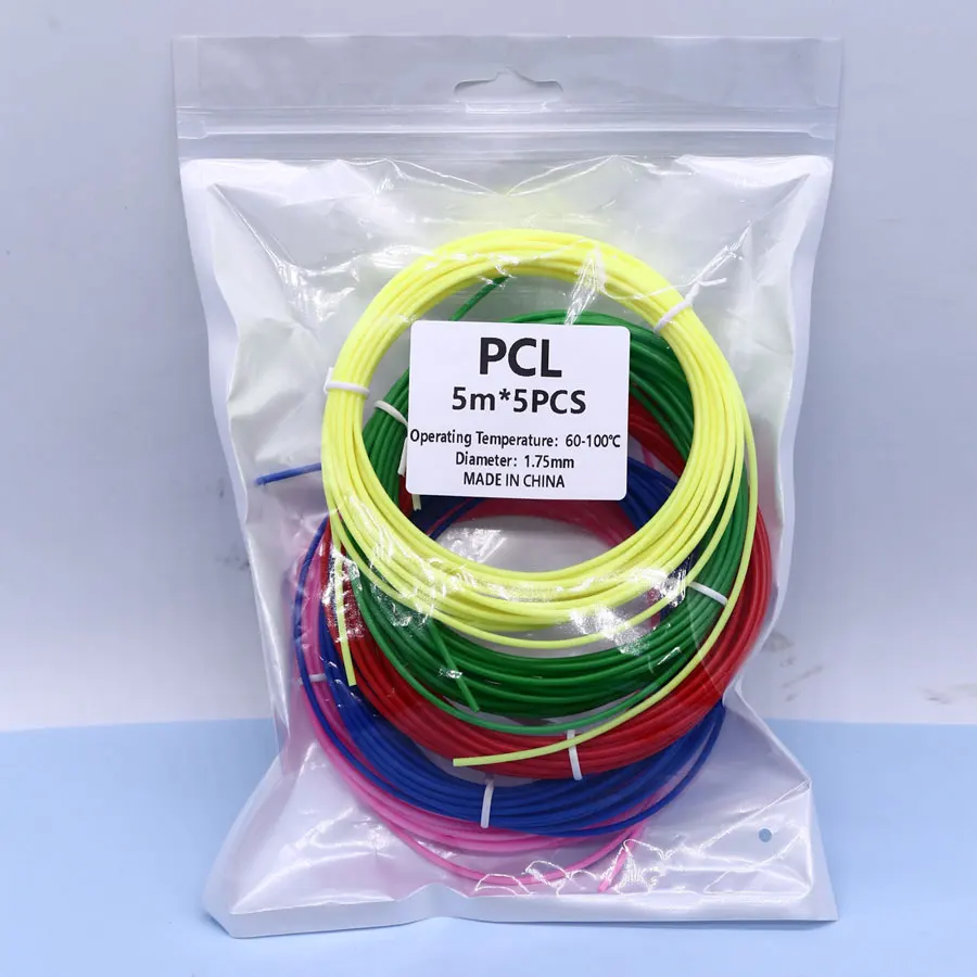 1,75mm Durchmesser PCL Niedrigtemperatur 3D-Stift Filament Mehrfarbenpackung (5/10/20 Farben) Lebendige Farben mit Wiederverwendbarem 3D-Stift Copy P – Detail 7