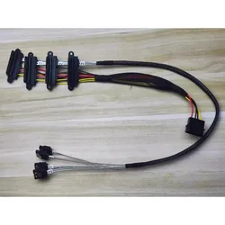 SFF-8482 Mini SAS To SATA Connection Cable 29P-SATA Hard Disk Server Data Cable