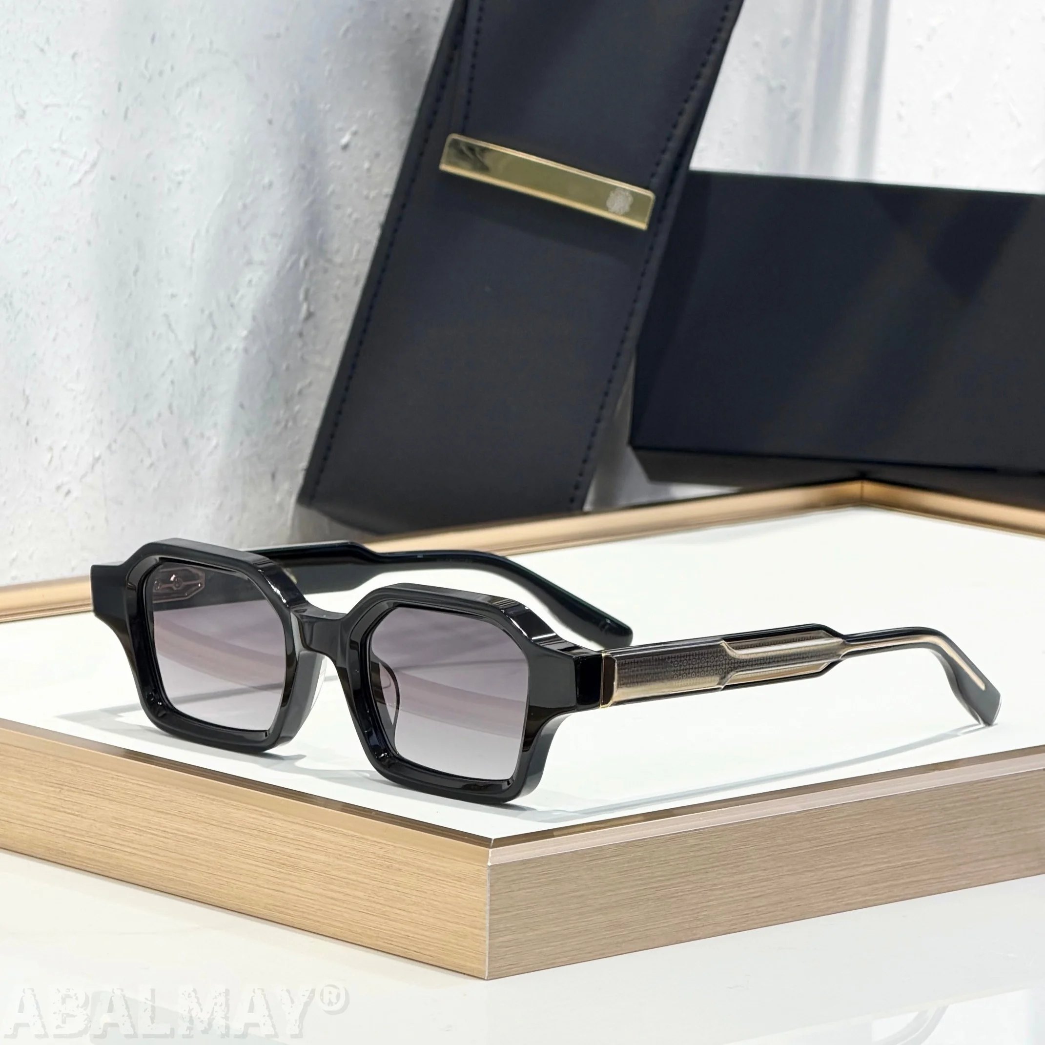 JD Project 09 49MM Top Quality Mens Sunglasses for Women Classic Punk Luxury Acetate Titanium UV400 Designer Sunglasses with box