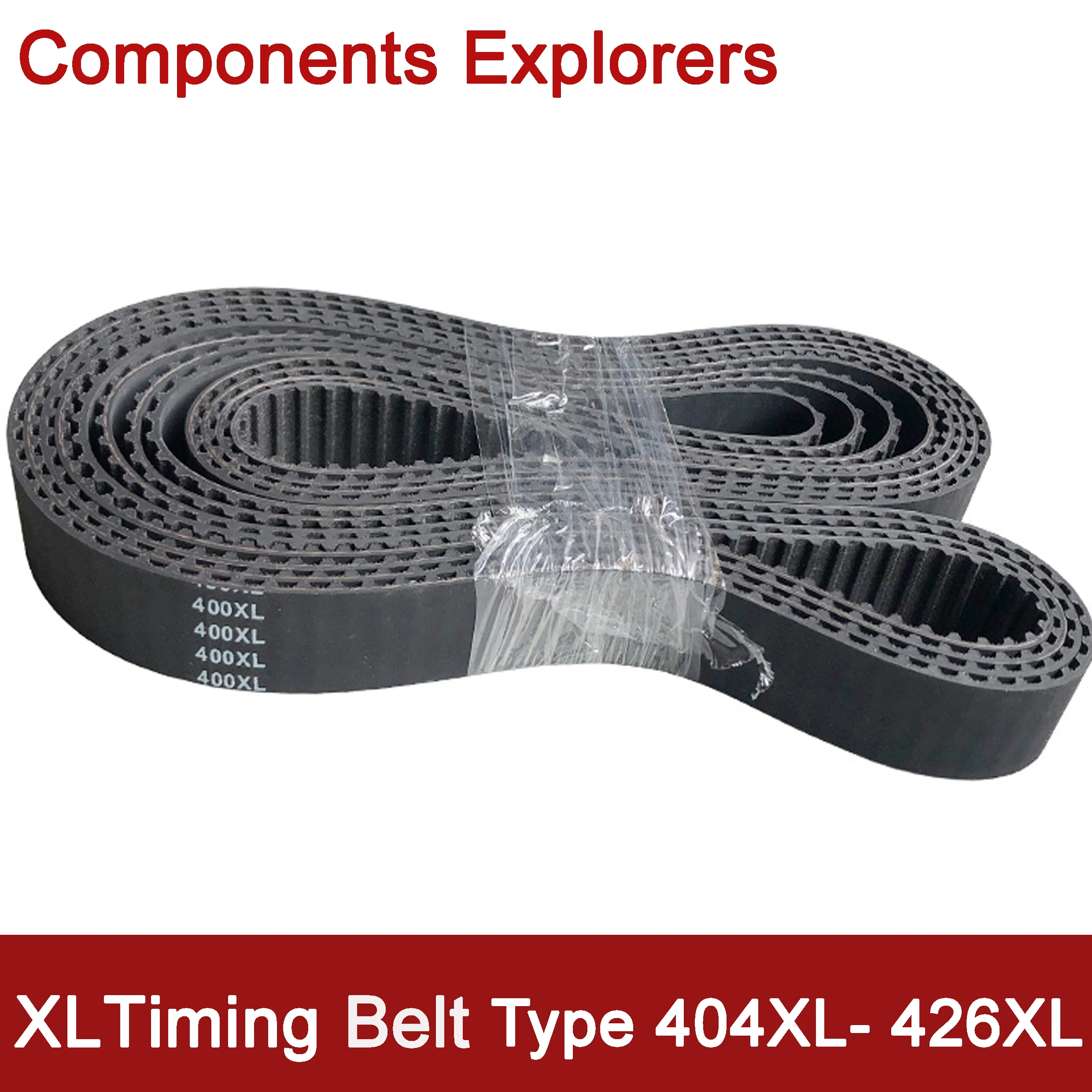 

XL Timing Belt 404XL 406XL 408XL 412XL 414XL 416XL 418XL 420XL 424XL 426XL Width10/12/15/20mm Closed Synchronous Rubber Belts