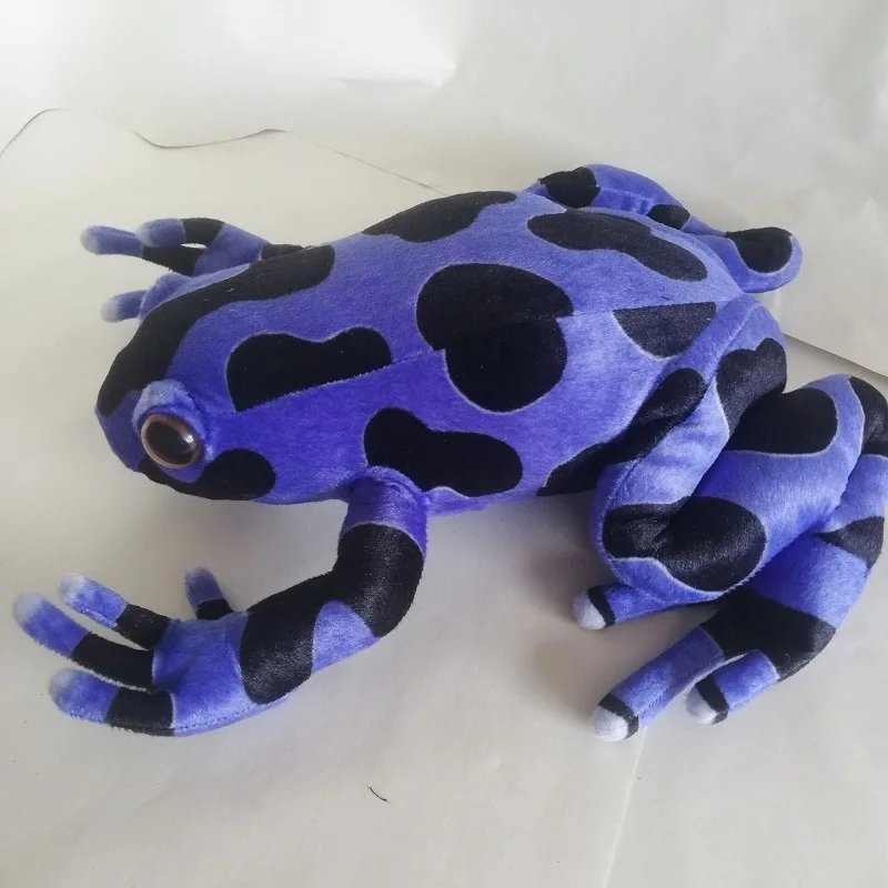 Large 40cm Cute Blue Frog Plush Toy Simulation Frog Soft Doll Boys And Girls Toys Birthday Xmas Gift s0587