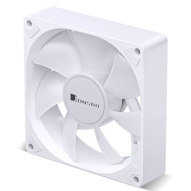 جونسبو SL-925 ARGB مروحة تبريد 92 ملم تحكم ذكي في درجة الحرارة 4PIN PWM CPU مروحة تبريد أسود/أبيض