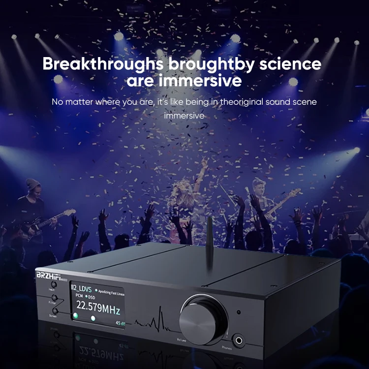NXC02 Hi-end Dacoder Dual Core ES9038PRO Remote Control BT5.0 LDAC APTX Hifi DAC Digital Amplifier