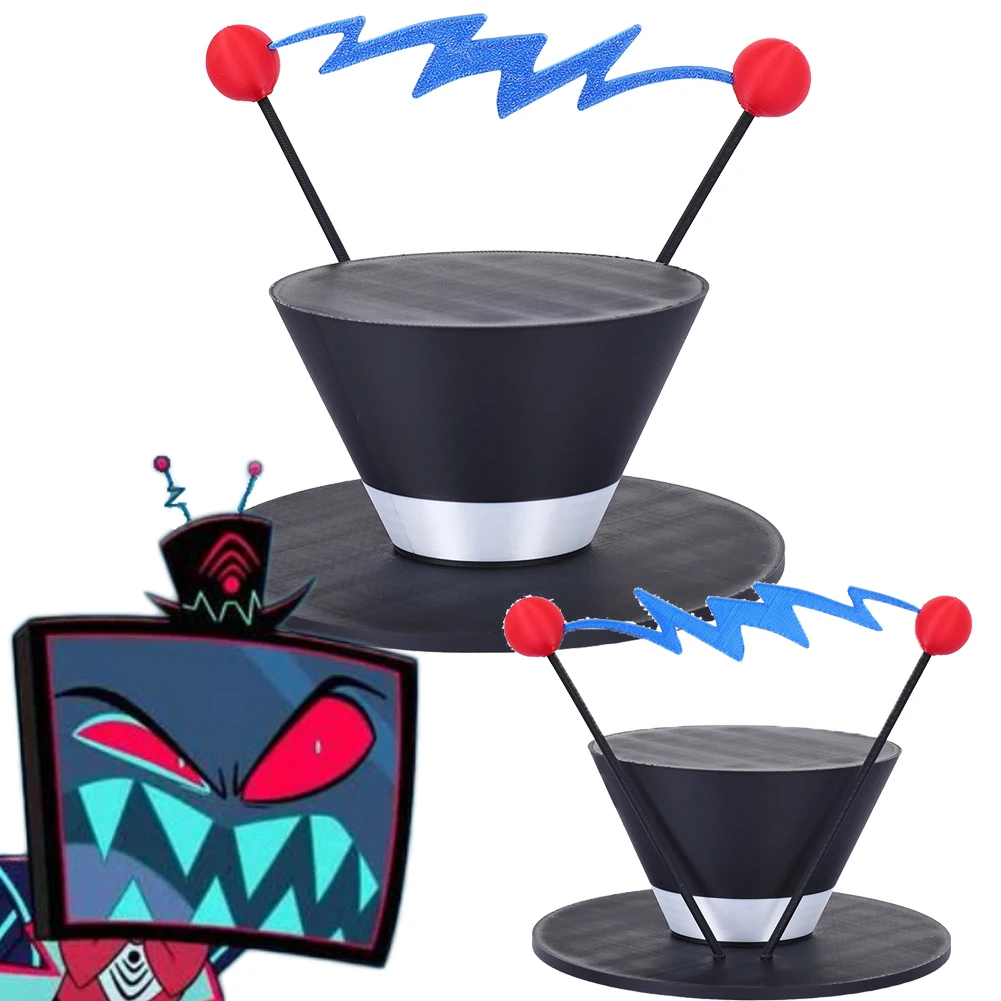 

Маскировка ТВ Hell Inn Косплей VOX Антенна Шляпа Украшения Хэллоуин Ролевые игры Украшения Подарки Реквизит Карнавальные аксессуары для вечеринок