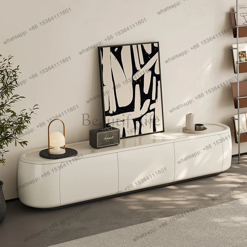Trendy Modern Tv Stand Cream Style Delicacy Simple Tv Cabinet Design Aesthetic Mobili Per Il Soggiorno Living Room Furniture