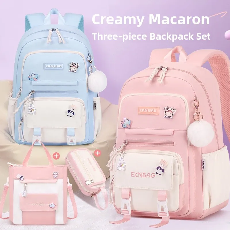 

Сверхлегкая водонепроницаемая сумка большой вместимости для девочек, учениц начальной и средней школы, сумка на два плеча, Reducti...