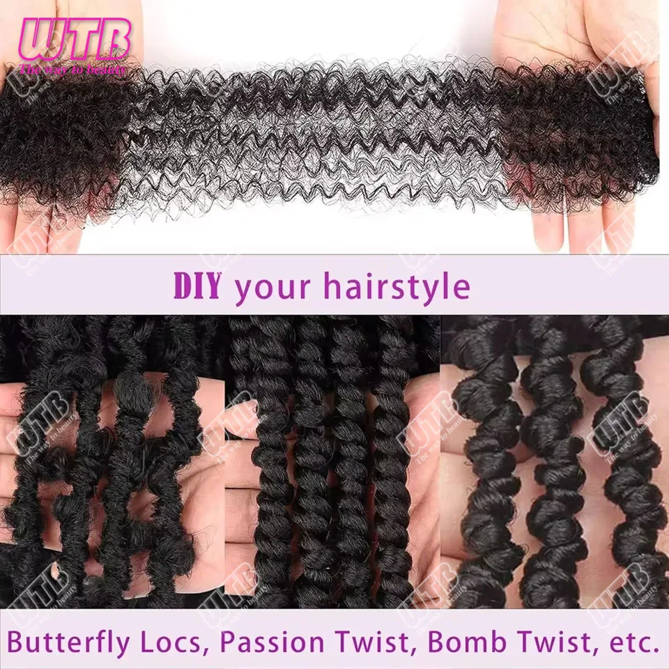 كروشيه اصطناعي جديلة الشعر غريب مجعد تجديل ضفائر شعر الأفرو تويست الشعر السائبة ملحقات الشعر لاستخدام المرأة #4