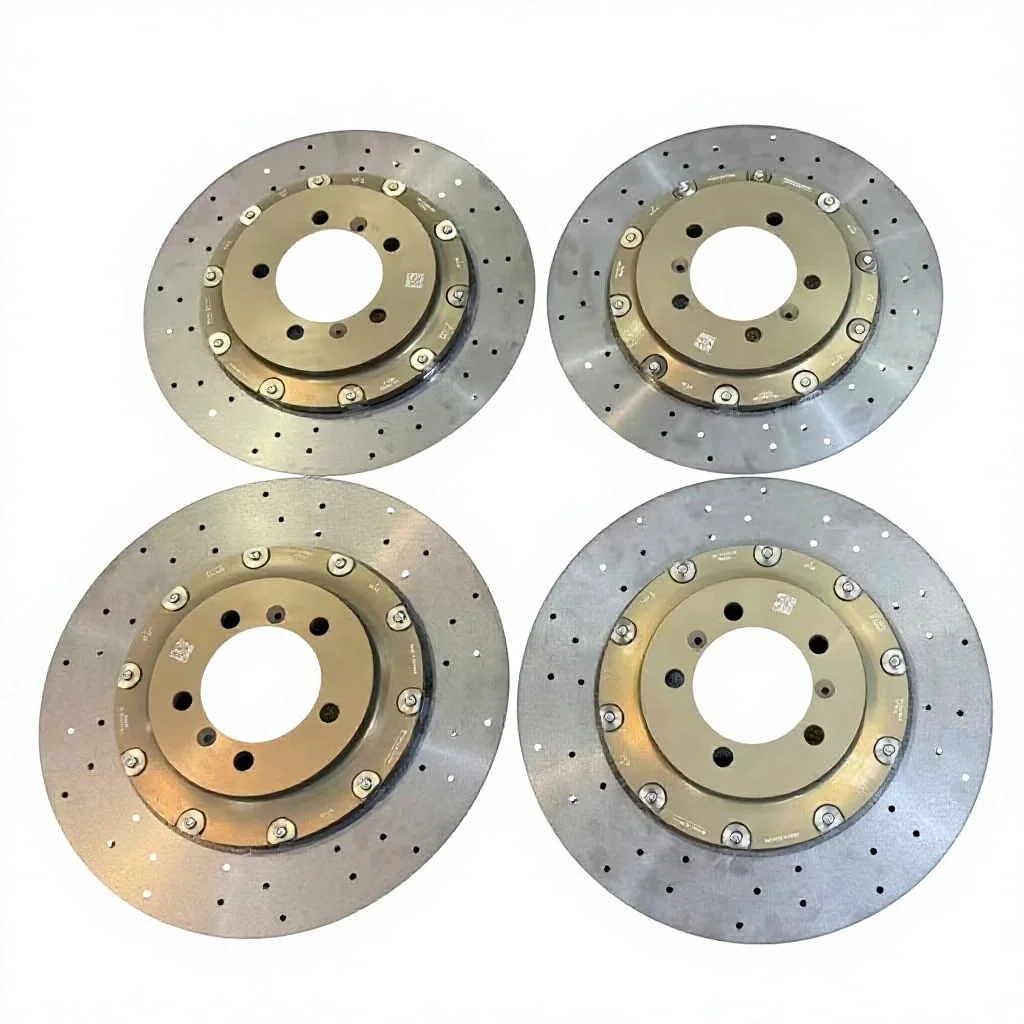 Racing Car Brake System Carbon Ceramic Brake Disc Rotor Brake Caliper Kit For Tesla Model 3/S/Y/X For Audi R8 For Tesla