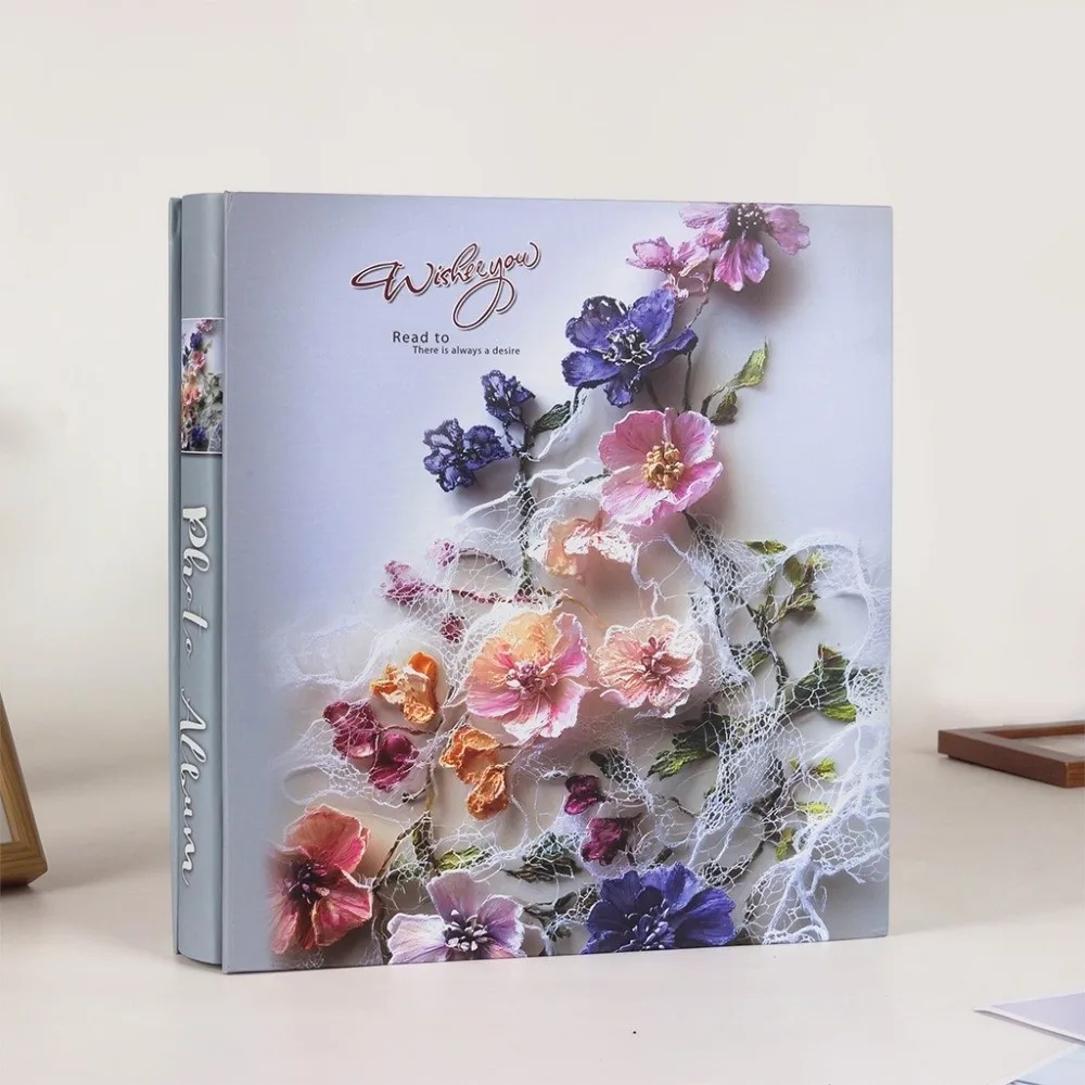 6 Inch 500 Pockets Photo Album Large Capacity Laminated Scrapbook Album Insert Pocket Slip-in Picture Albums Photo Collection