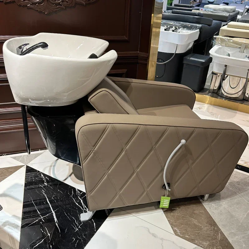 Salon Shampoo Chair Hairdressing Treatment Professional Spa Shampoo Bed Beauty Salon Washbasin Hairdresser Furniture