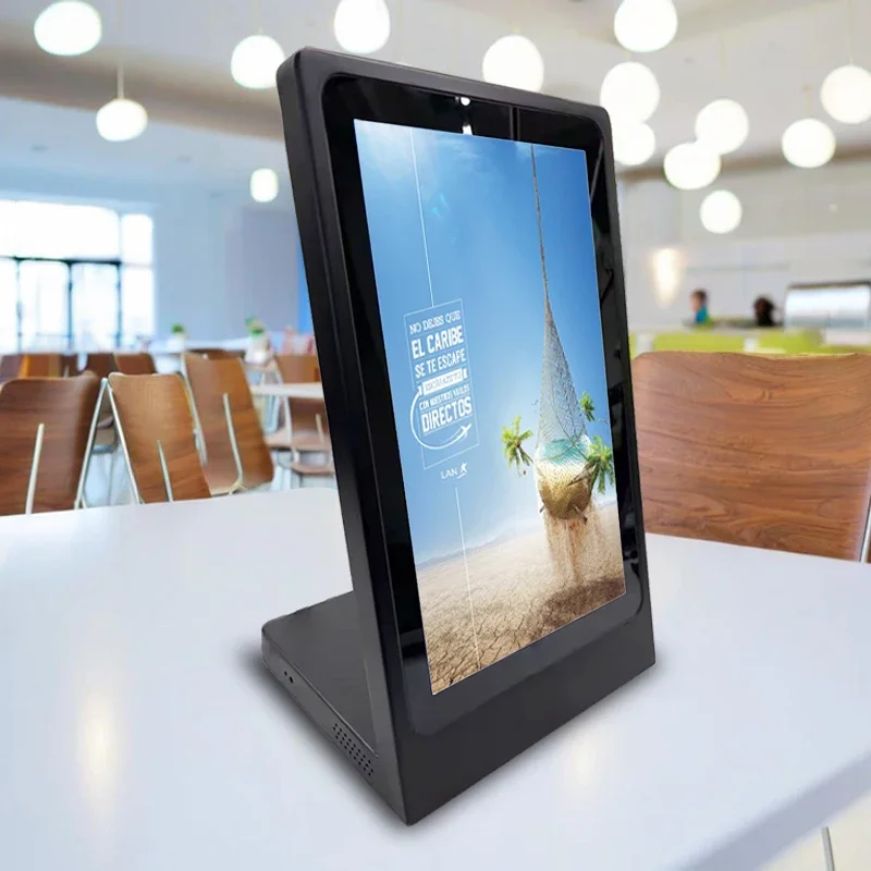 10.1 Inch Self-Service Restaurant Menu Kiosk with POS Touch Screen Digital Signage Display for Business & Restaurant