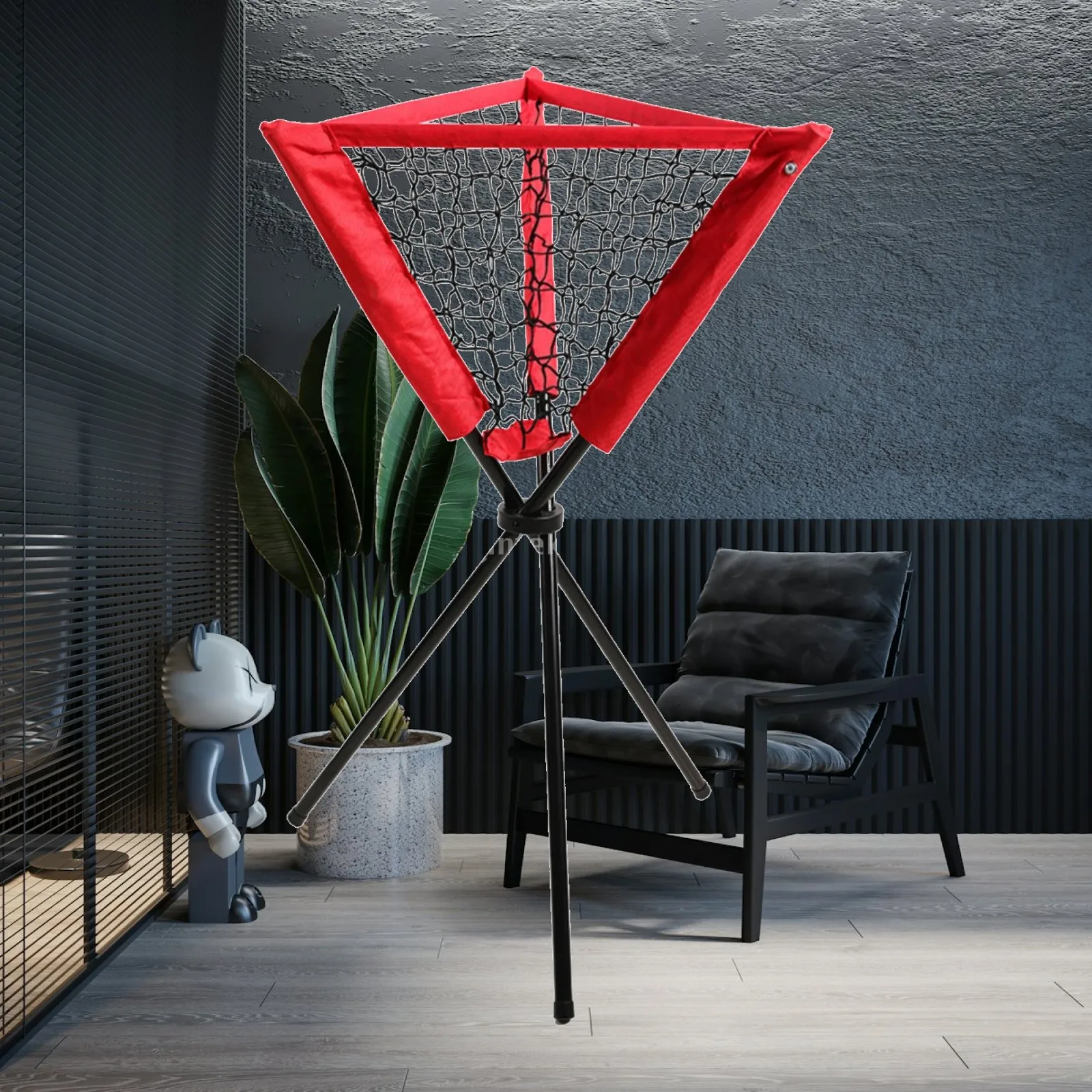 Baseball Training Net Triangular Ball Ball Holder Net Travel-Friendly Heavy-Duty for Coaches