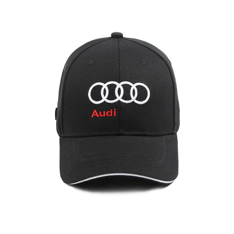 For Audi A3 A4 A5 S4 RS4 A5 S5 RS5 A6 A6 Q2 Q3 Q5 Q Q8 RS4 RS5 Car Logo Cotton Adjustable Baseball Hat Outdoor Car Accessories