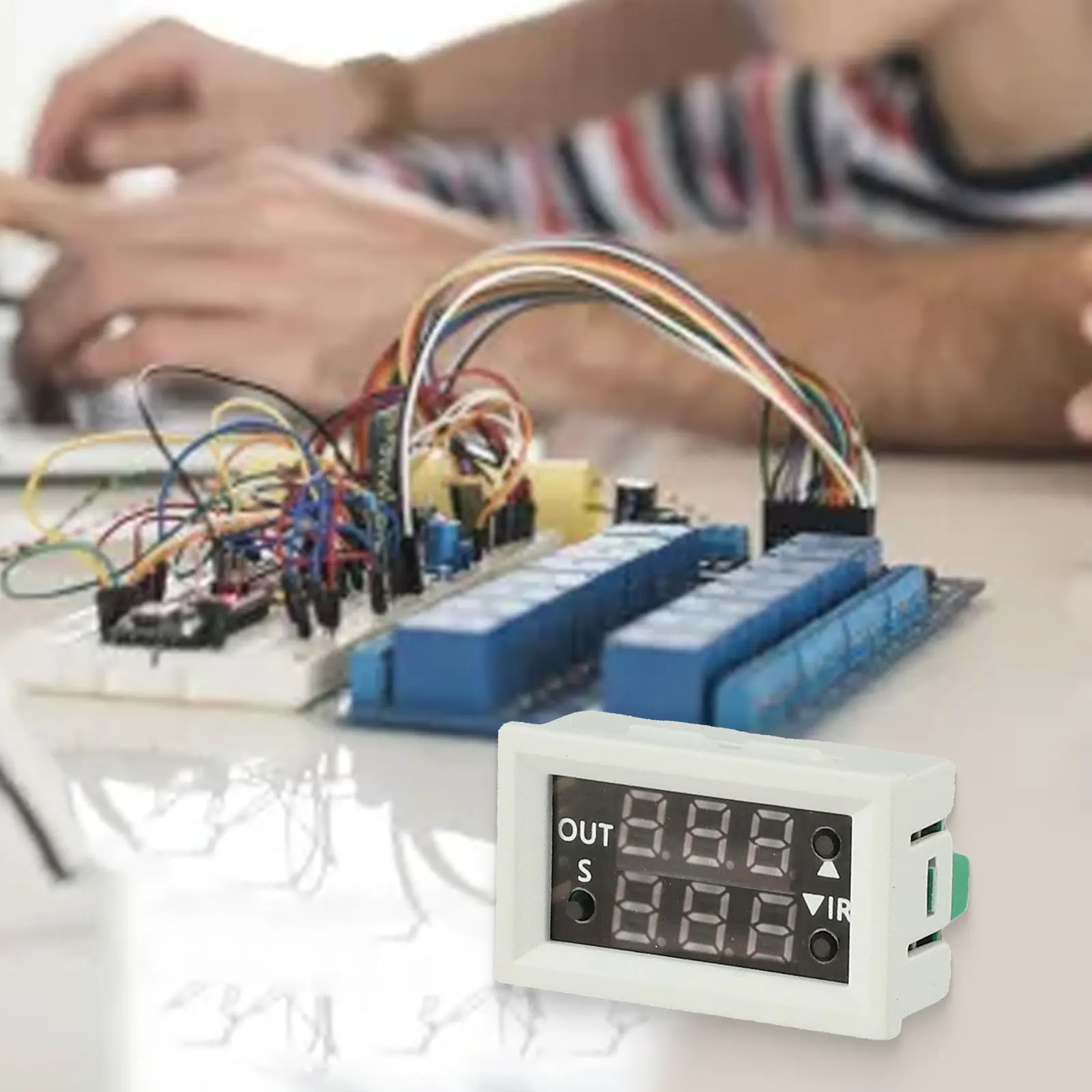 

Timer Module 12V Time Relay Module Automation Control Compact Design Flexible Timing Range High Relay Load Capacity