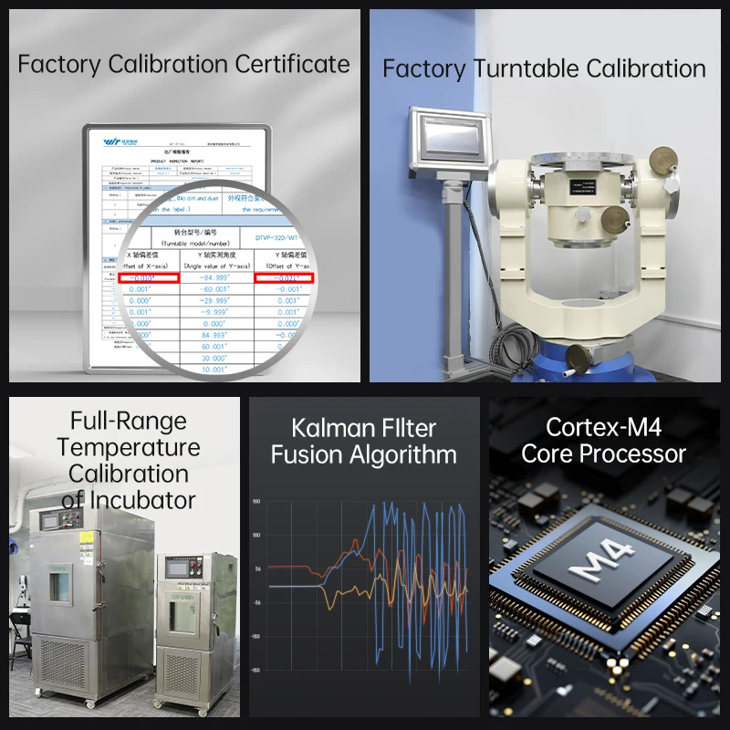 WitMotion WT901 9-Axis Inclinometer High-Accuracy Acc + Gyro + Angle (XY 0.05 ° Accuracy)+ Kompas Elektronik dengan Kalman Filtering