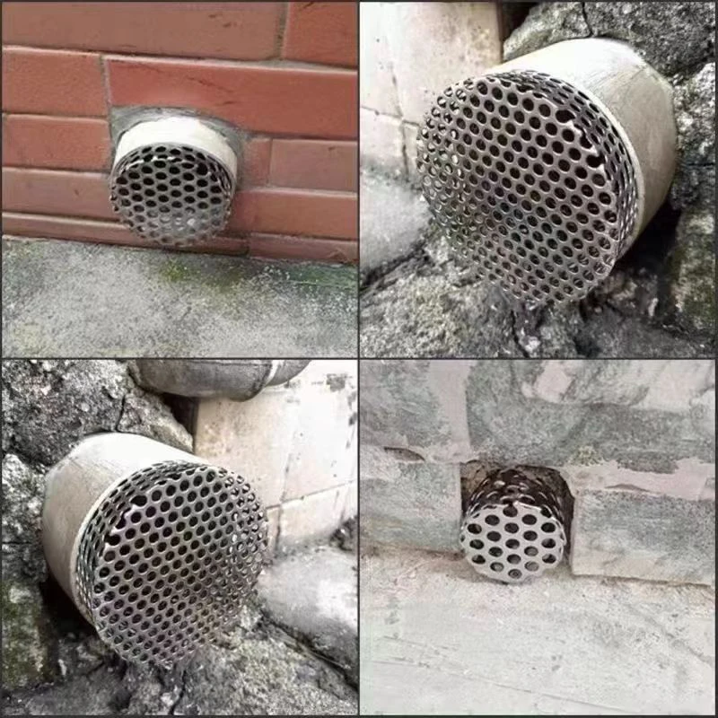 

304Stainless Steel Floor Drain Customized Side Insert Kitchen Filter Screen Outdoor Pipe Ventilation Drainage Anti-rat Filter