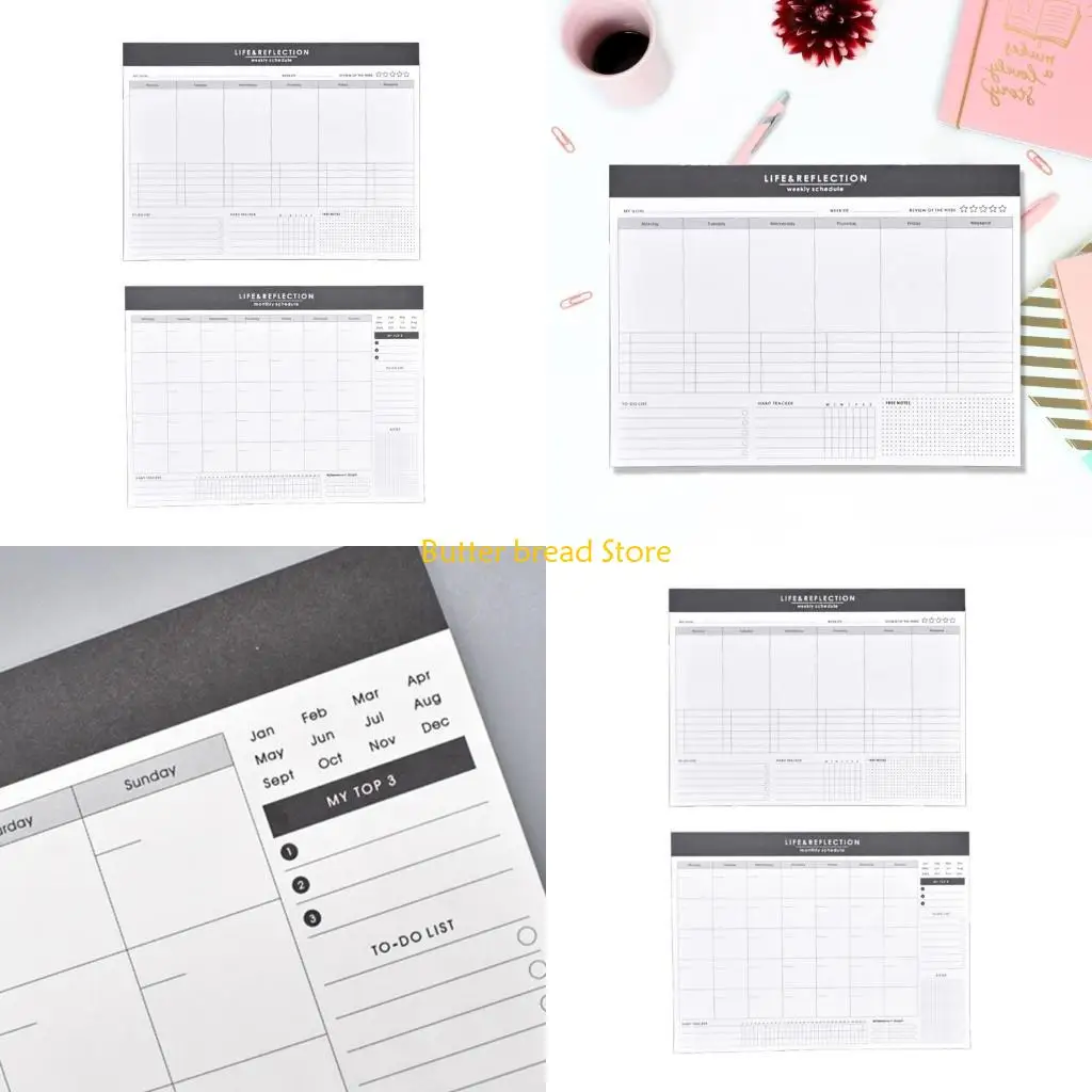 

W89C Tear-Off Pad Pad Ewgle Calendar Pad Planner Planner Monthly Planner Padmizer