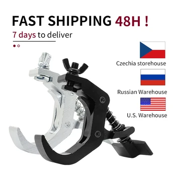 頑丈なアルミニウム合金フック,頑丈なブラケット,ステージスタンド,ショー,10個,150kg, 40-60mm