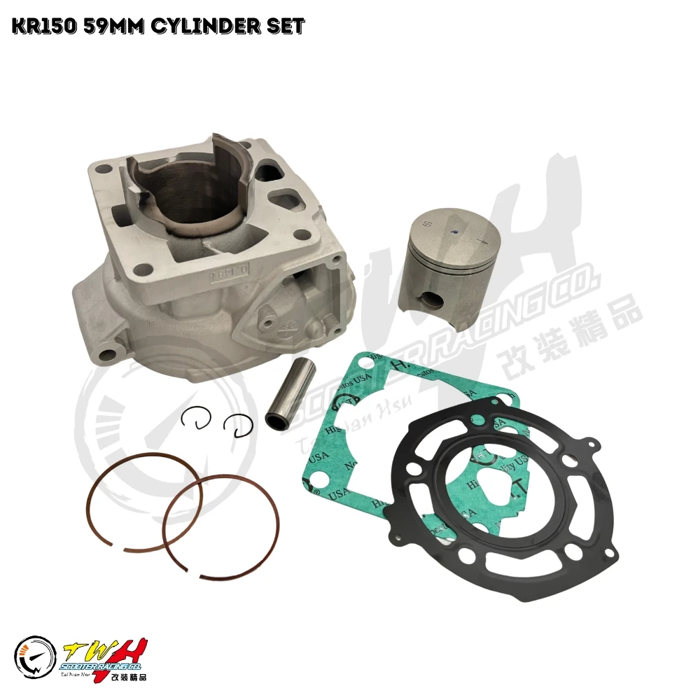 TWH Ninja150 Motorcycle Ceramic Cylinder Kit STD 59MM 16PIN for KAWASAKI