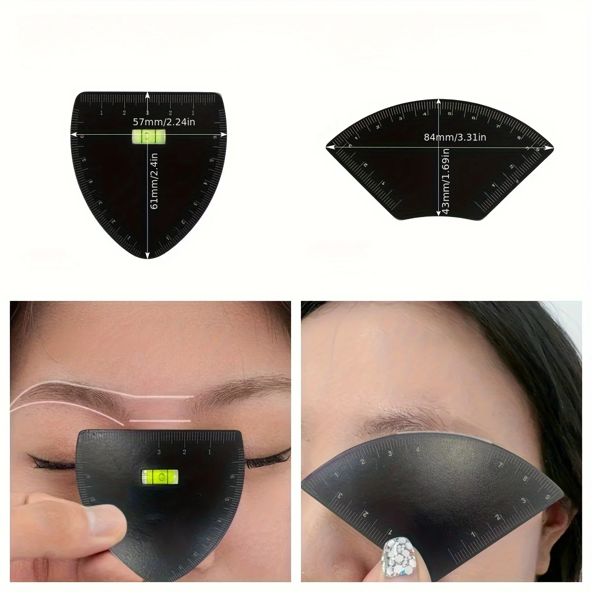 1Pc Eyebrow Stencil Kit Instant Perfect Brows Multi-Style Templates For Women Precision Shaping Tool Foolproof Guide