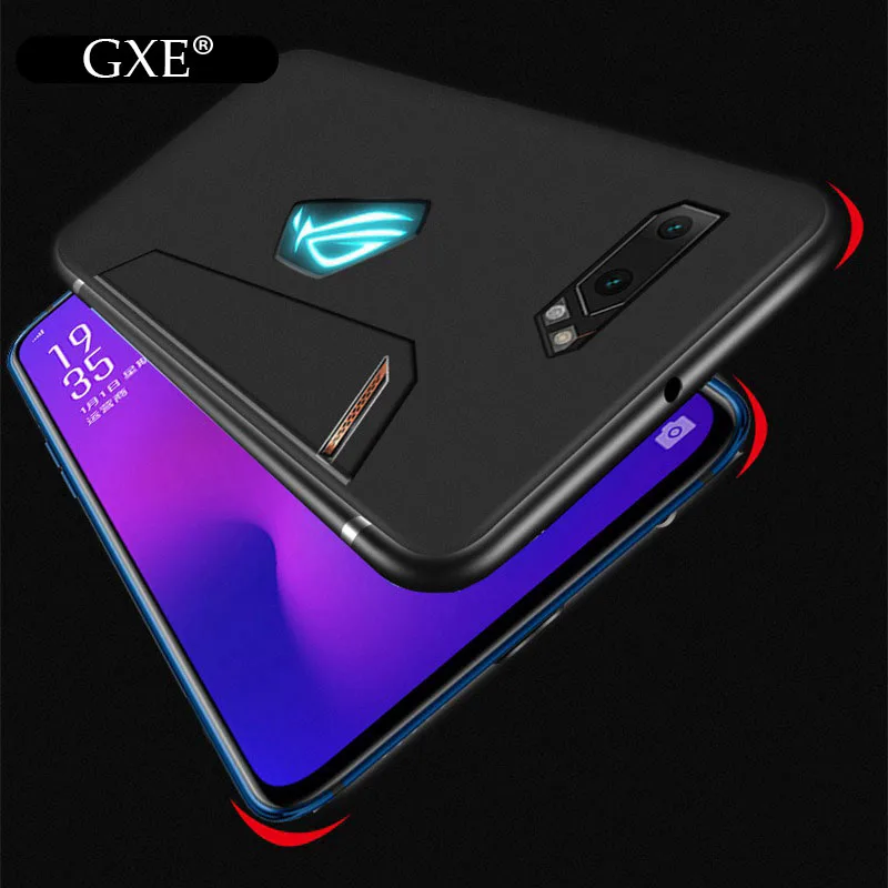 for Asus ROG Phone II ZS660KL Case Matte Soft Silicone Back Phone Cases For Asus ROG Phone II 2 Black TPU Shockproof Case