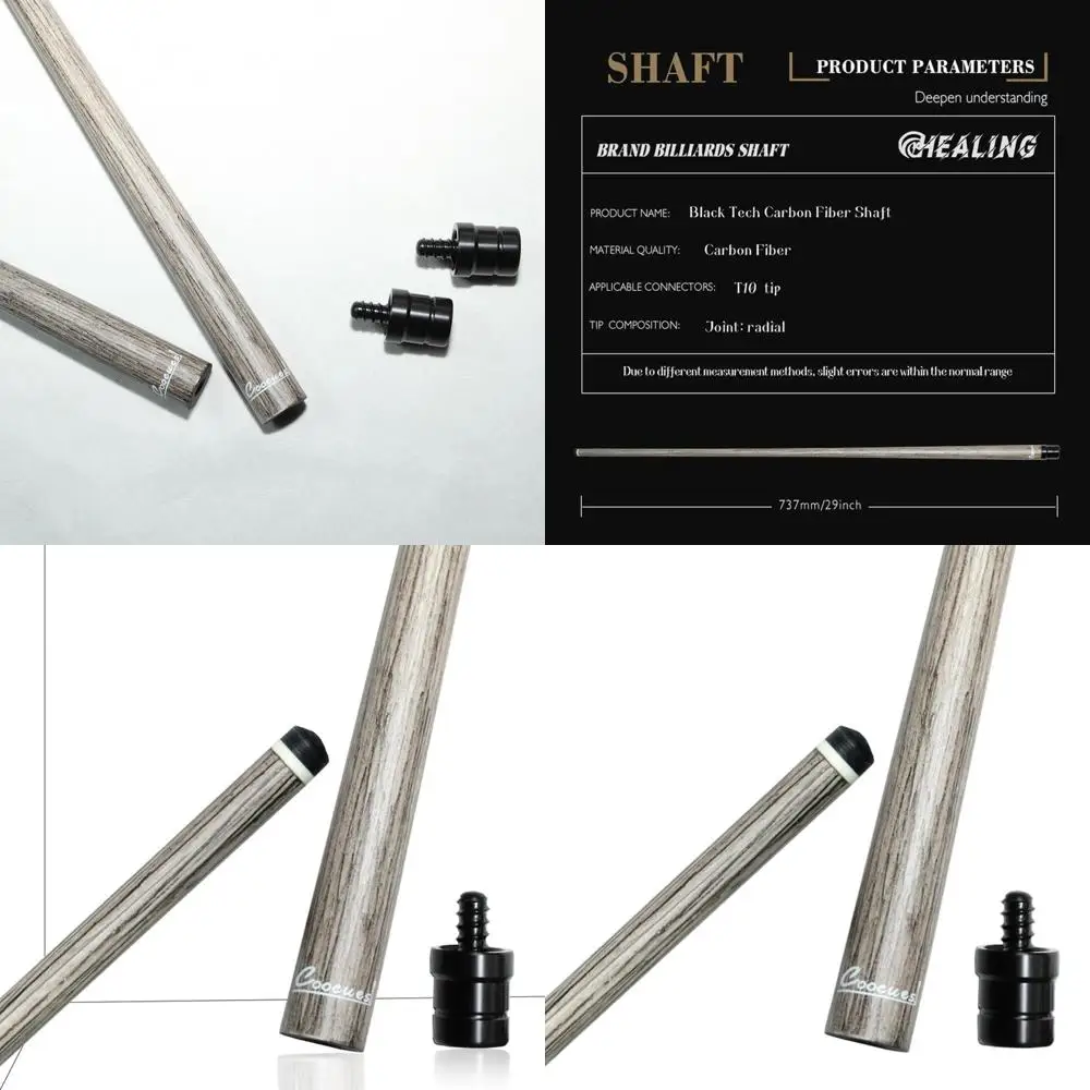 

Carbon Fiber Pool Cue Shaft for Billiard Play, Available in 737mm, 745mm, 765mm Lengths