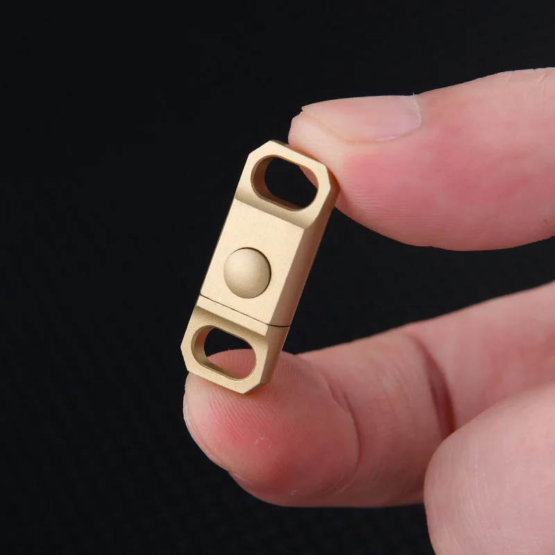 Brasss Quick Release Keyring EDC Connecting Buckle Double Headed Quick Pull Buckle Portable Mountaineering Buckle