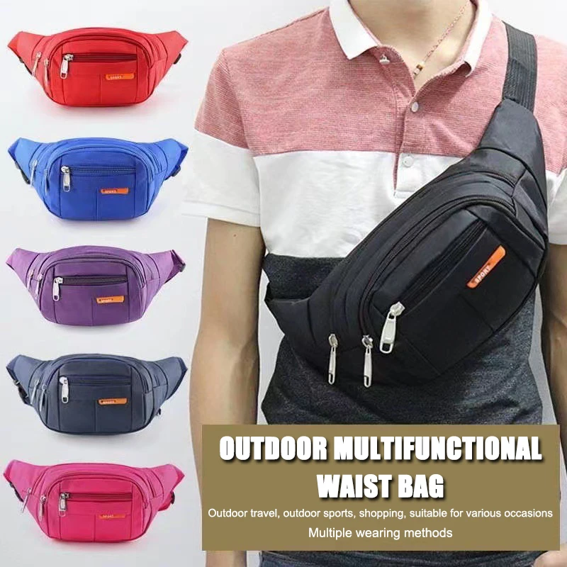 New Waterproof Waist BagLarge Capacity Multifunctional Cash Register Wallets For Men And Women Durable Outdoor Sports Waist Bag