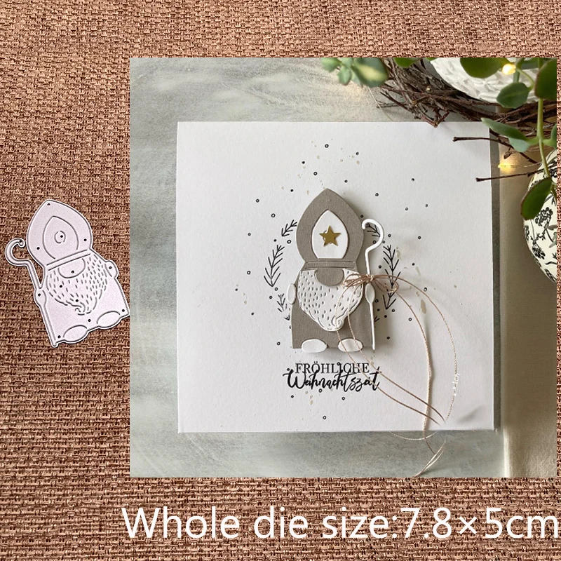 New Design Craft Metal stencil mold Cutting Dies Gnome dwarf decoration scrapbook die cuts Album Paper Card Craft Embossing