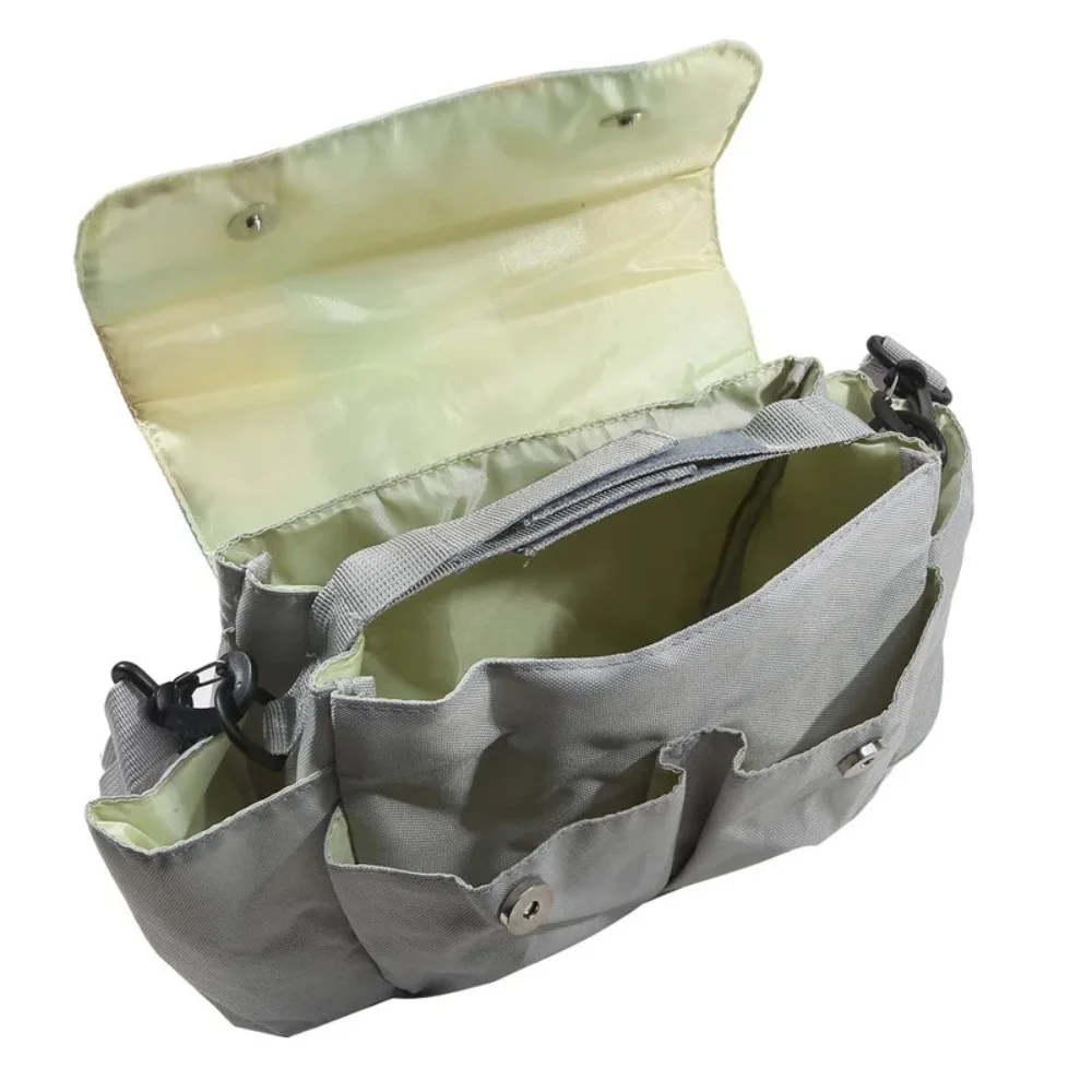 Large Capacity Stroller Hanging Bag with Shoulder Straps Multifunctional Stroller Organizer Bags Bottle Rack