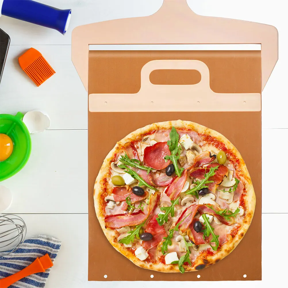 

High Temperature Pizza Peel Cloth Reusable Non Stick Oven Liner Heat Resistant Baking Fabric Sliding Design Easy Replacement