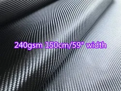 Tessuto in vera fibra di carbonio 3K 240gsm 5.9oz 2x2 twill di grandi dimensioni 150cm/59 pollici di larghezza per coprire un cappuccio per auto materie prime Toray