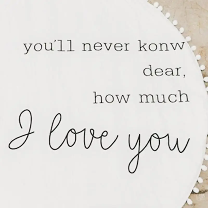 E06f bébé pour tapage rampant tapis enfants chambre à plancher rond rond jeu playmat enfants chambre nurserie home