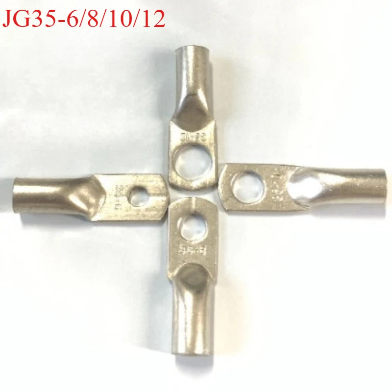 

JG35-6/8/10/12 Marine Copper Screw Hole Electric Wire Cable Ring Tubular Cord End Lug Connector Crimp Terminal