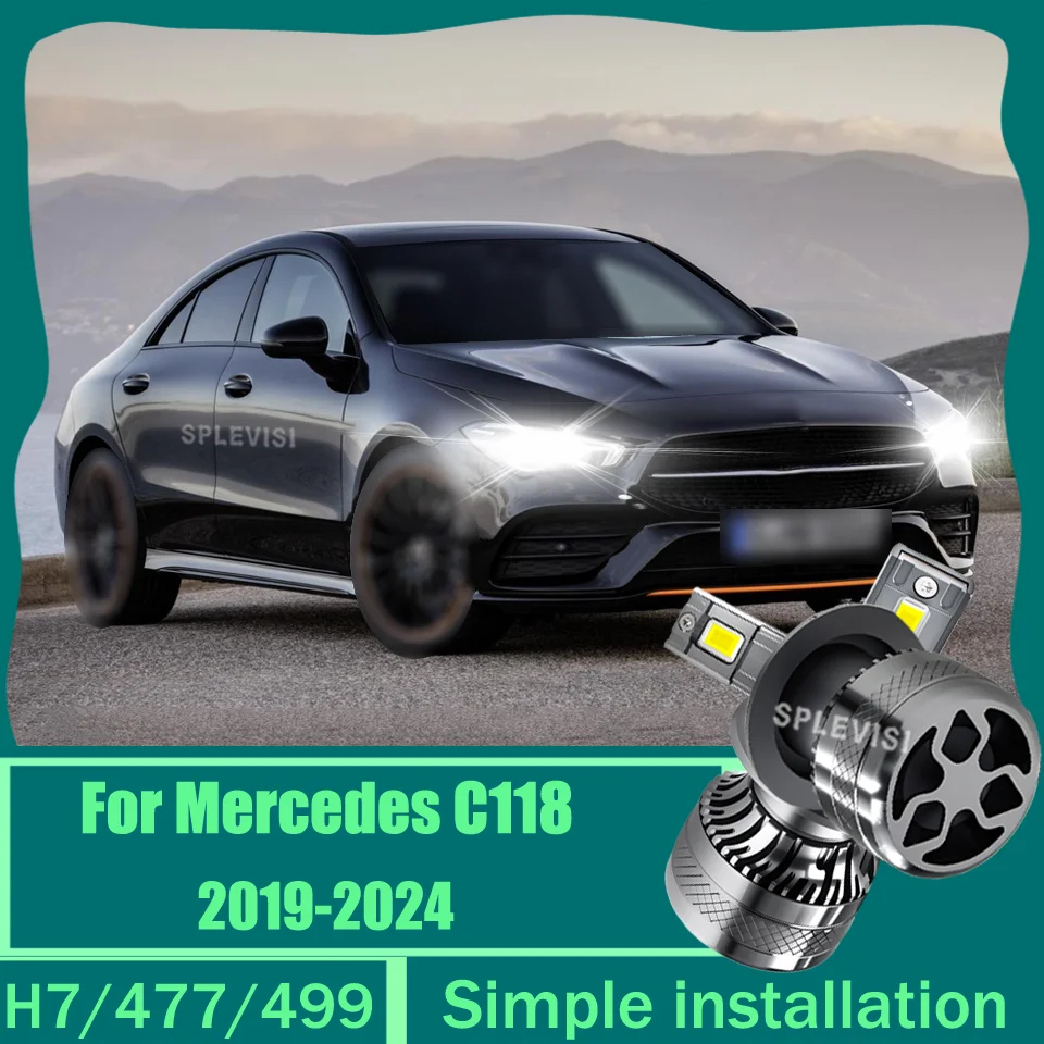

Long-Distance Illumination Car Headlight Bulbs H7 12V 200W 6000K Auto Lamp IP68 For Mercedes C118 2019 2020 2021 2022 2023 2024