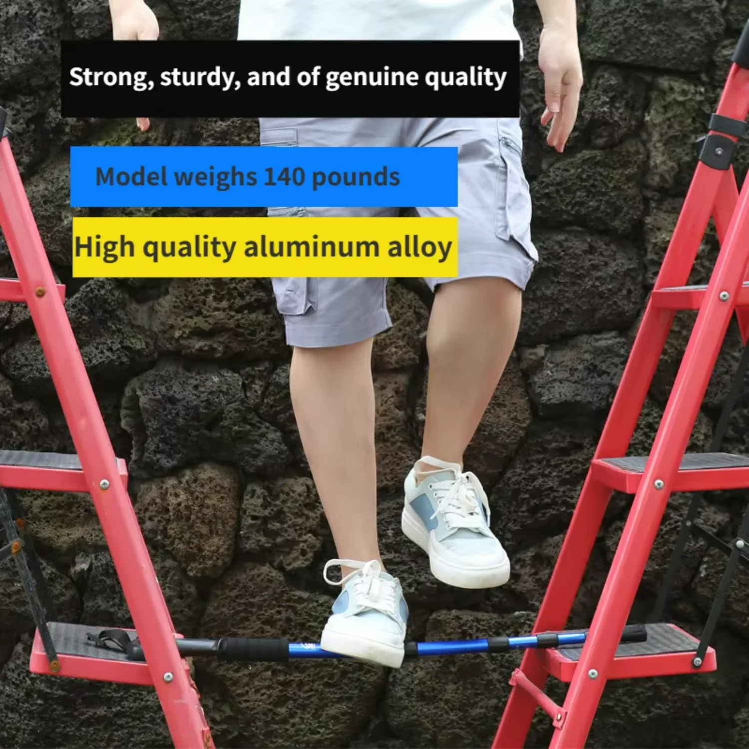 

Trekking Stick 3-Section Telescopic Folding Trekking Poles Outdoor Camping Ultralight Portable Foldable Walking Hiking Stick
