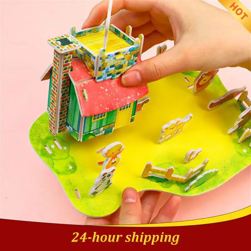 

Handmade Easy To Assemble High Quality Puzzle Toys Creative Design The Perfect Gift Big Size Cardboard Puzzle Cardboard